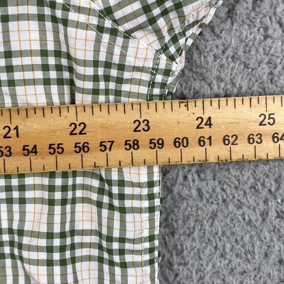 Orvis Button Up Shirt Men's Large Green Plaid Causal Outdoors Classic Fishing - Picture 8 of 11